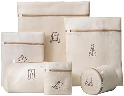 6 Опаковки Окото на Чантата за дрехи, Чанта За багаж, Чанта за пране в Перална машина с цип Премиум-клас и линия