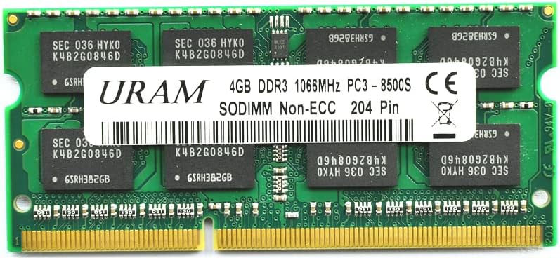Оперативна памет на лаптопа URAM 4 GB DDR3 1066 Mhz 1067 Mhz PC3-8500S Samsung IC RAM sodimm памет или система