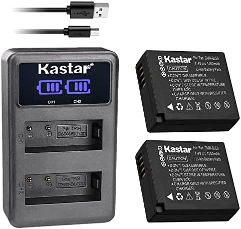 Зарядно устройство Kastar BP-DC15 LED2 USB е Съвместимо с акумулаторна батерия Leica BP-DC15, зарядно устройство