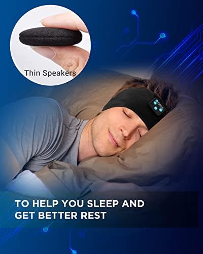 Слушалки за сън Perytong Bluetooth лента за глава Безжични Спортни Слушалки, лента за глава, с Удължено време