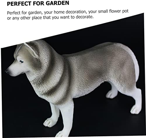 Toyvian Моделиране на Животни Хъски вътрешна Декорация за Деца Украшение за Деца Кучета Украшение Модел Кучета
