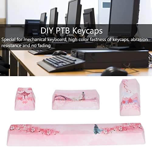 Vbestlife 4 комбинации САМ Keycaps, Механична Клавиатура за PC, Детска Механична Клавиатура, за Въвеждане на